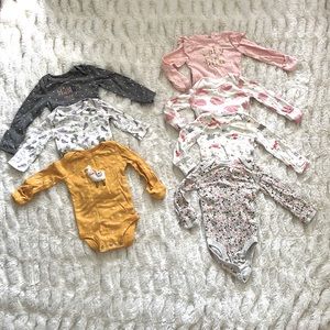 Newborn Baby Girl Long Sleeve Onsies